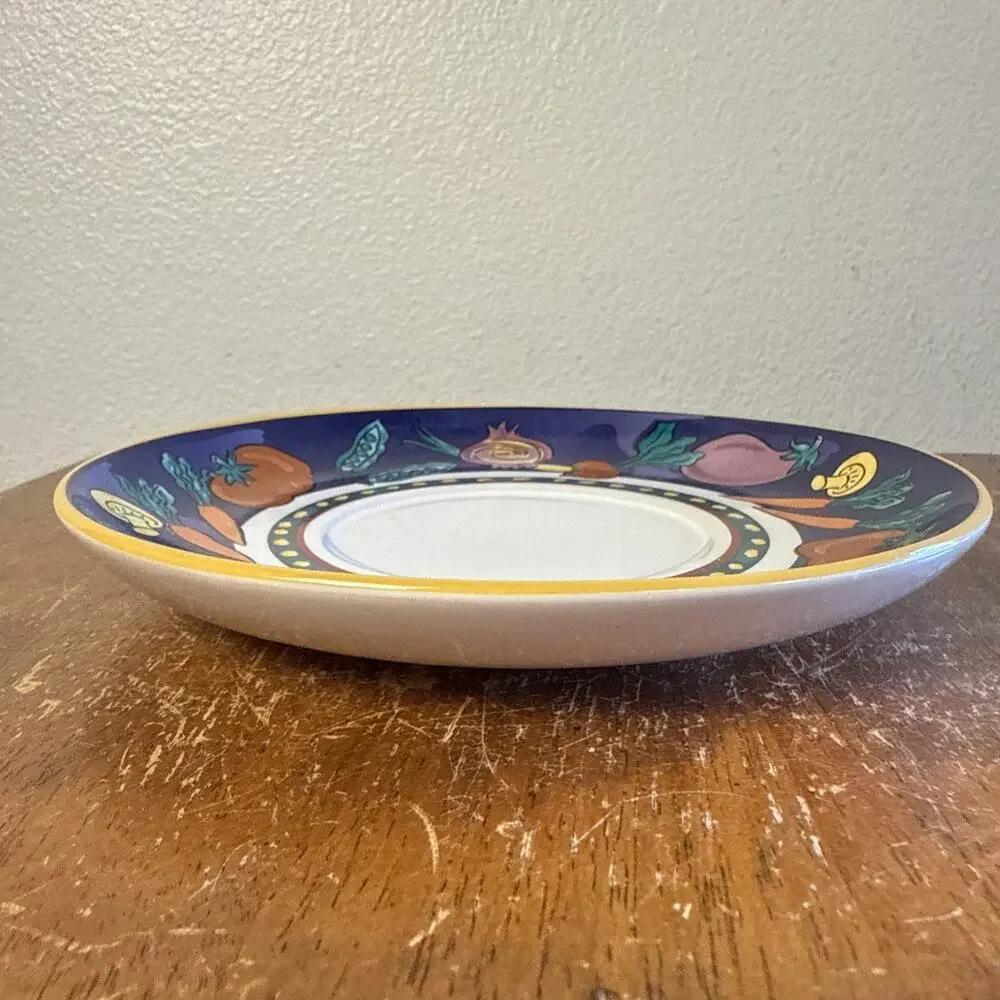 Vintage‎ Disney Minnie Mouse Veggie Vegetables Soup Saucer Small Plate Dish 7”